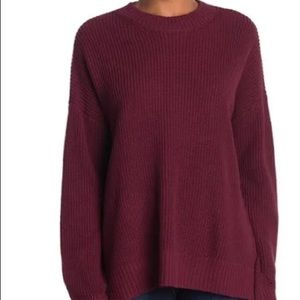 Bcbgmaxazria Mock Neck Pullover color : burgundy size:large .